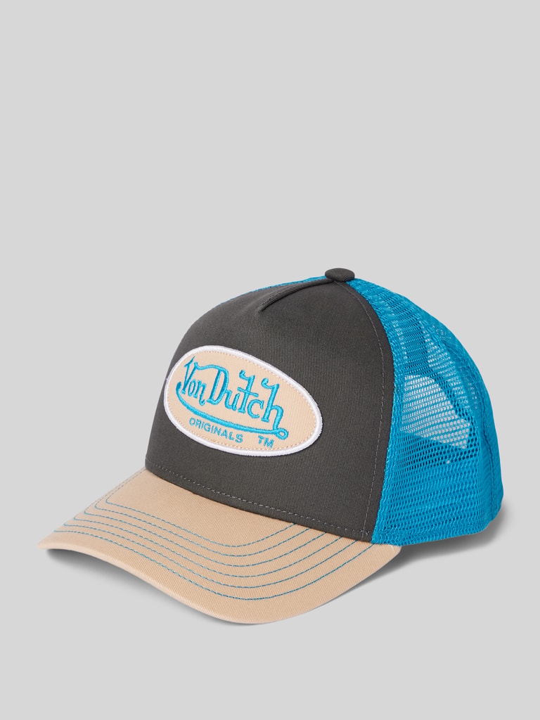 Von Dutch Trucker-pet met labelstitching, model 'TAMPA' in middenbruin online kopen | P&C