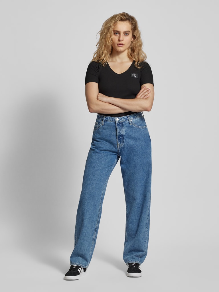 Calvin Klein Jeans Black Cotton T-Shirt