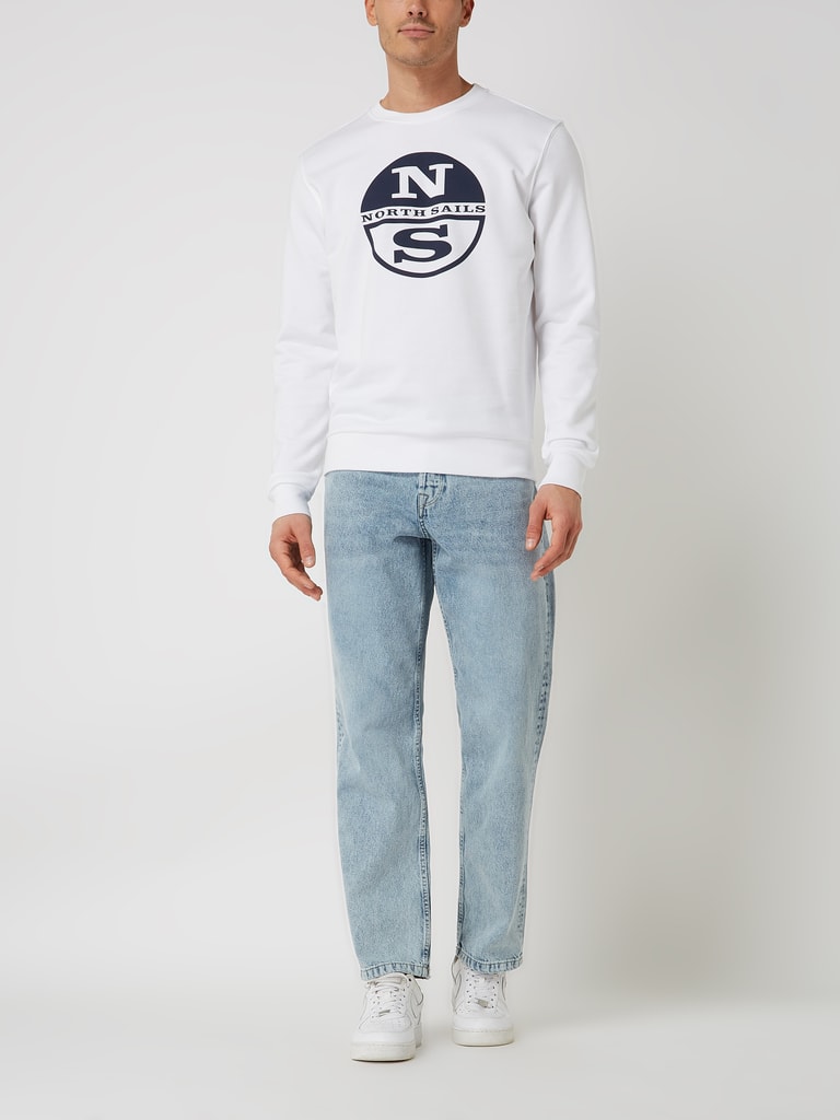 North Sails White Cotton Men's Sweatshirt