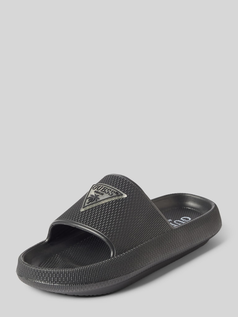 Guess Slides mit Label-Badge (black) online kaufen