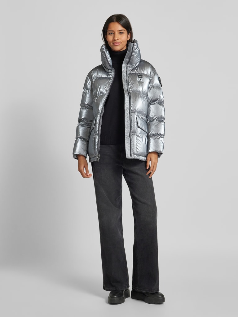 Jeans Winterjacke Calvin Klein Winterjacke Silber Steppjacke - Main Image