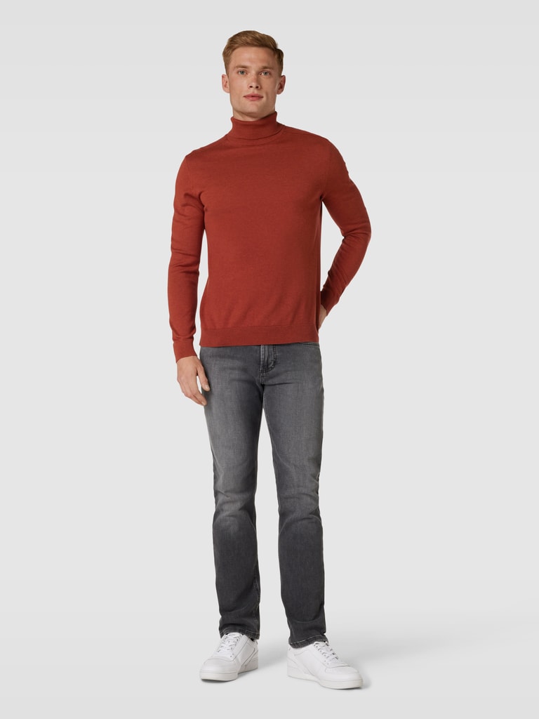 Herren Strickpullover - Stehkragen mit Viertelreißverschluss main image 1