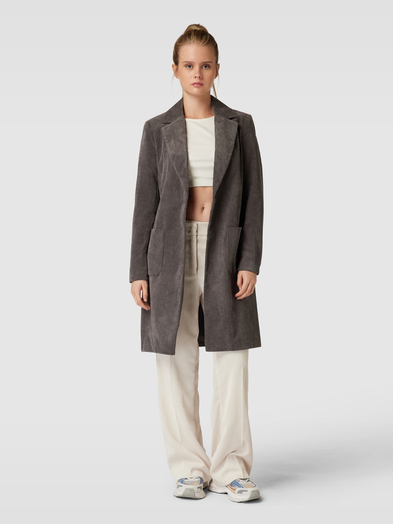 Trenchcoat Cordmantel Damen Only Only Cordmantel Mit Reverskragen