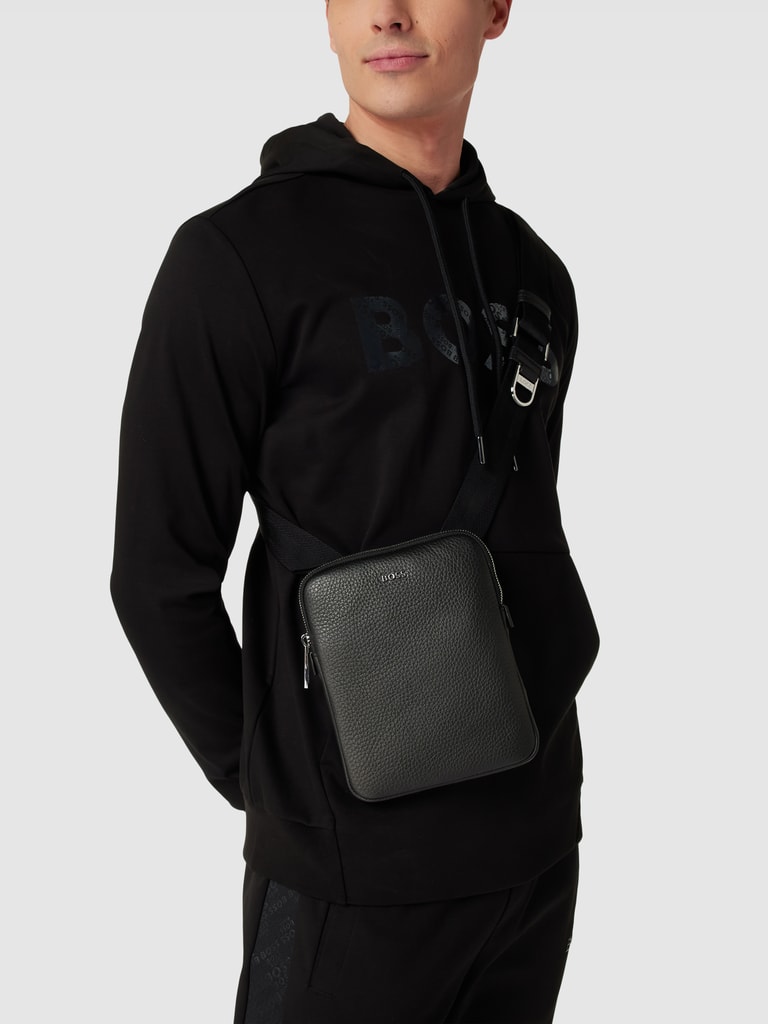BOSS CATCH ENVELOPE UNISEX - Schoudertas - black/zwart