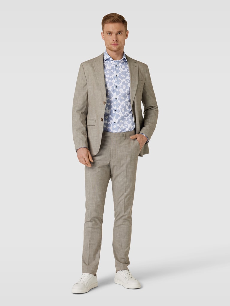 WE Fashion stropdas met bloemenprint groen | wehkamp