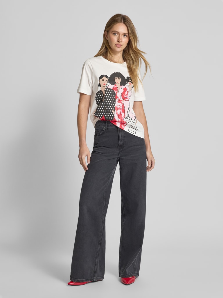 S. Oliver red Damen T-Shirts White main image 1