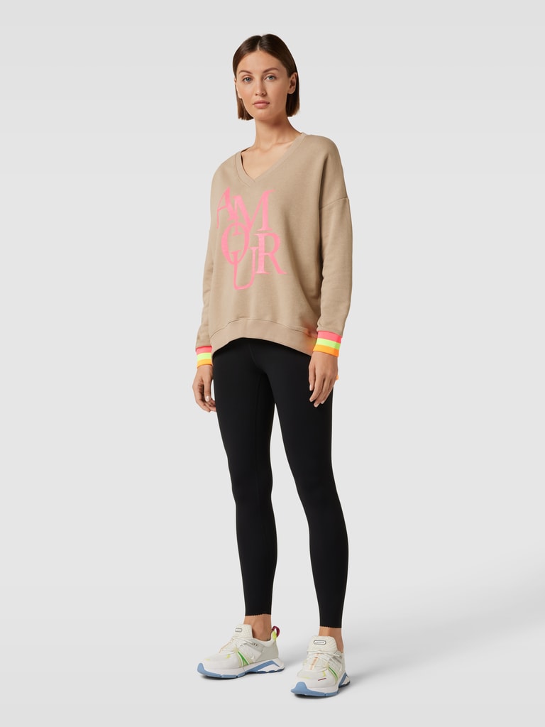 miss goodlifeSweatshirt mit Statement-Print in sand