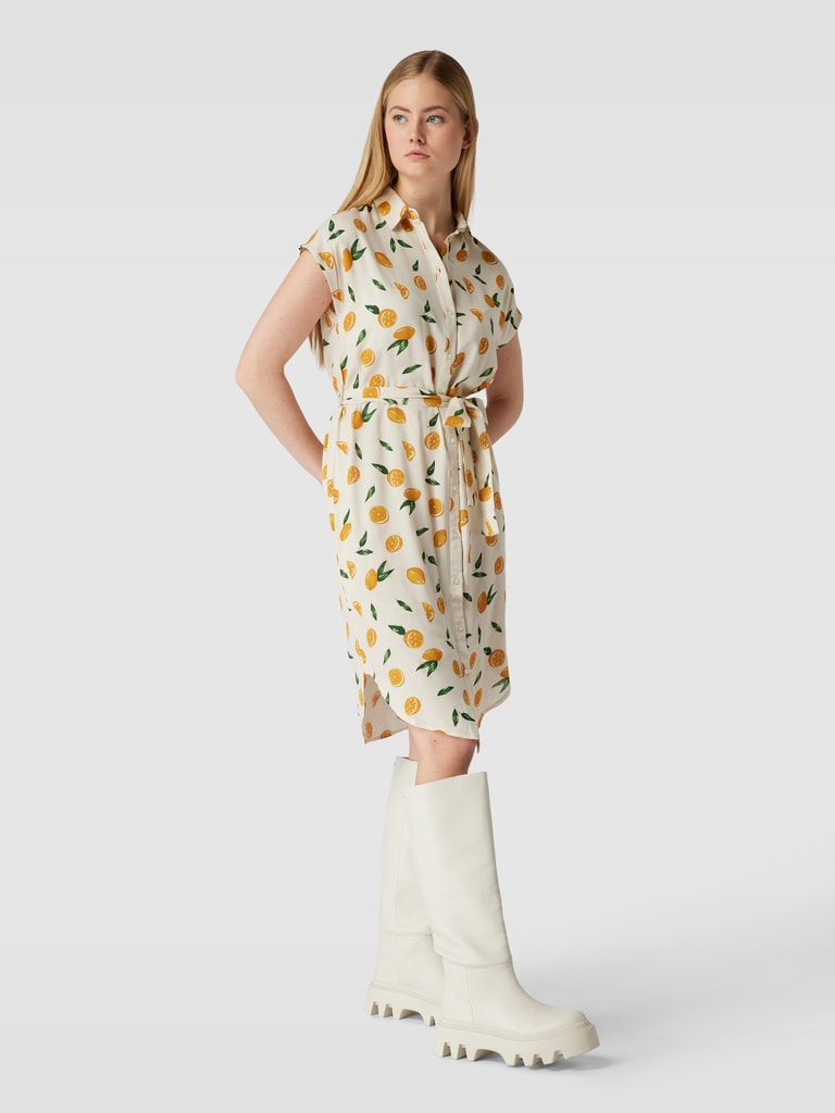 Pieces Blousejurk van viscose met dierenprint, model 'NYA' in