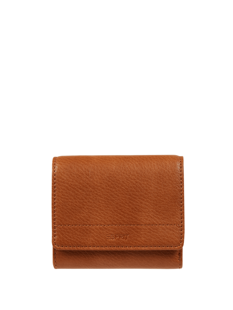 Esprit Portemonnaie in Leder-Optik (cognac) online kaufen