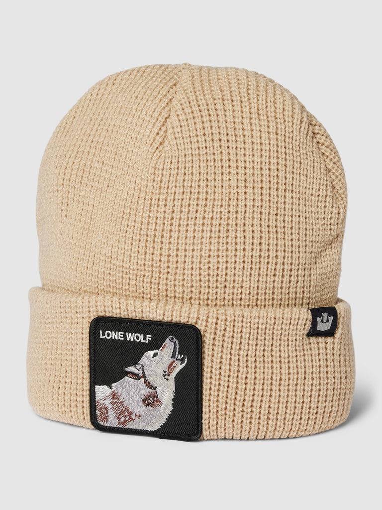 GOORIN BROS.Beanie mit Motiv-Stitching Modell 'SINGLED OUT' in sand