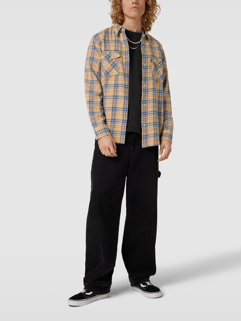 LEE Jeanshemd Im Western Style In Hellblau