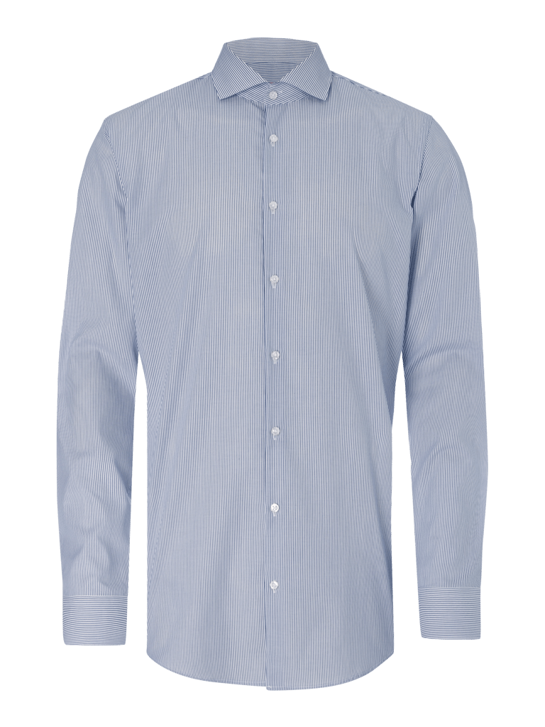 HUGO Slim Fit Business-Hemd mit Streifen-Dessin (marine) online kaufen