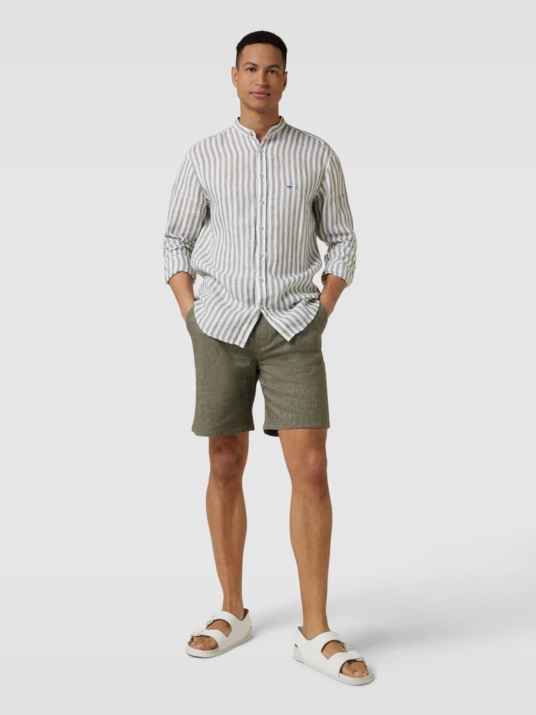 Satin Bermuda für Damen in Grün - YULIUS