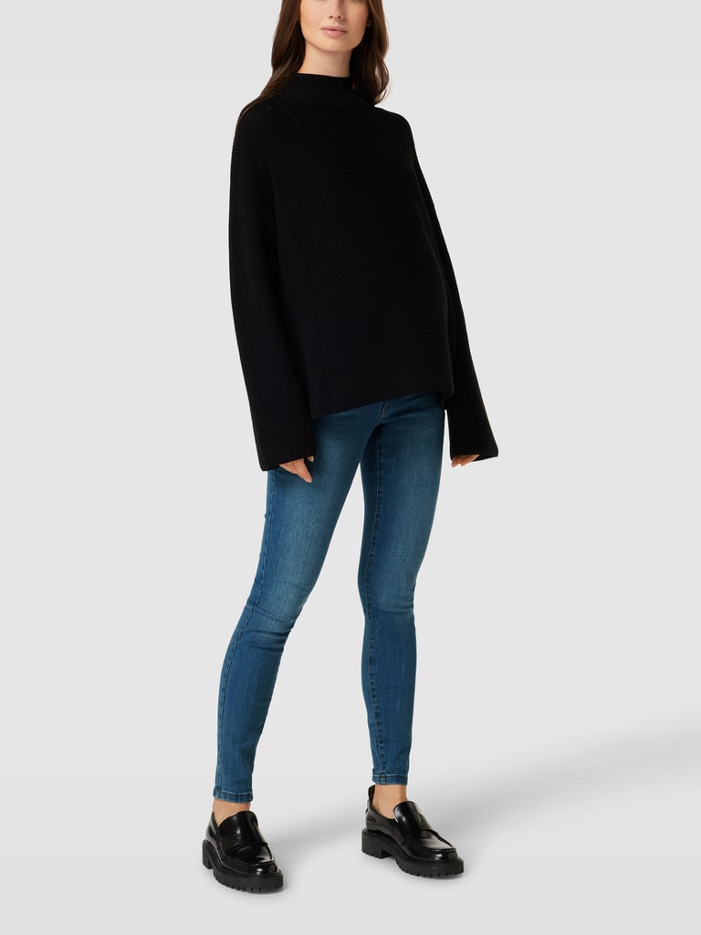 MAMALICIOUS MLSANTOS SLIM COATED - Jeans slim fit - black