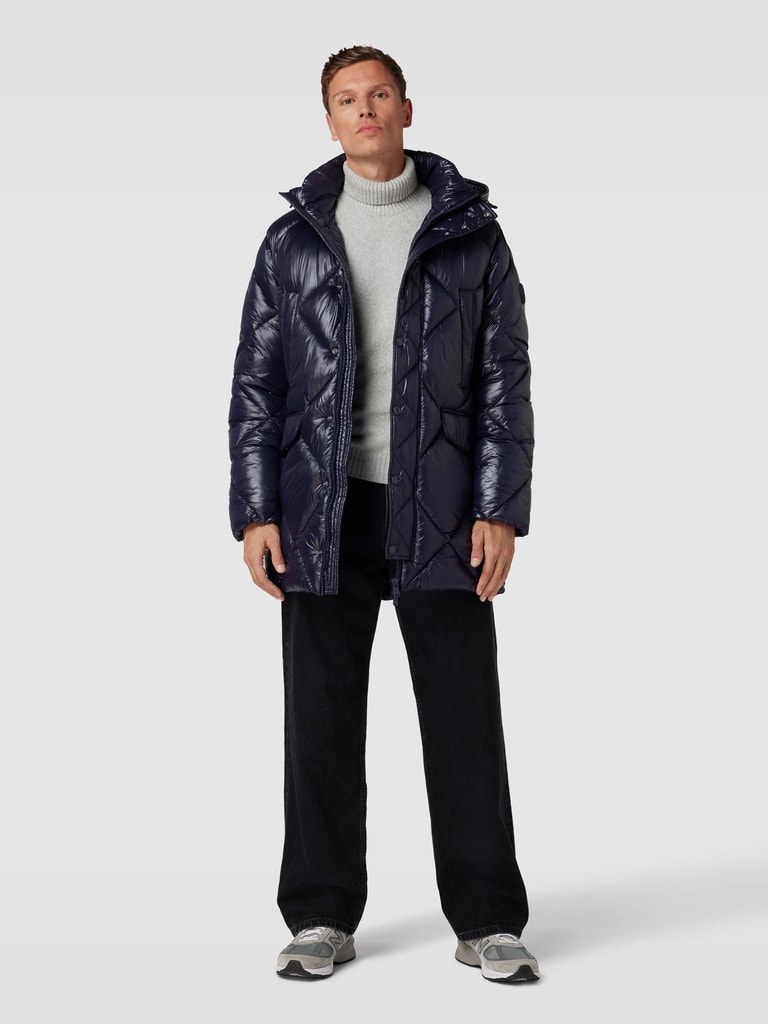 STONE HARBOUR Herren Winterjacke - Steppjacke Mit Fleecefutter