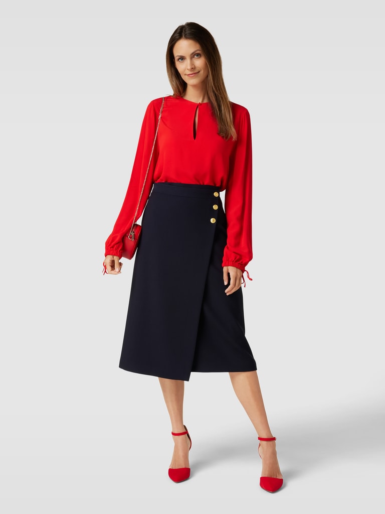 Herennachthemd met korte mouwen en knoopsluiting, Donkerblauw-grijs-melange, M