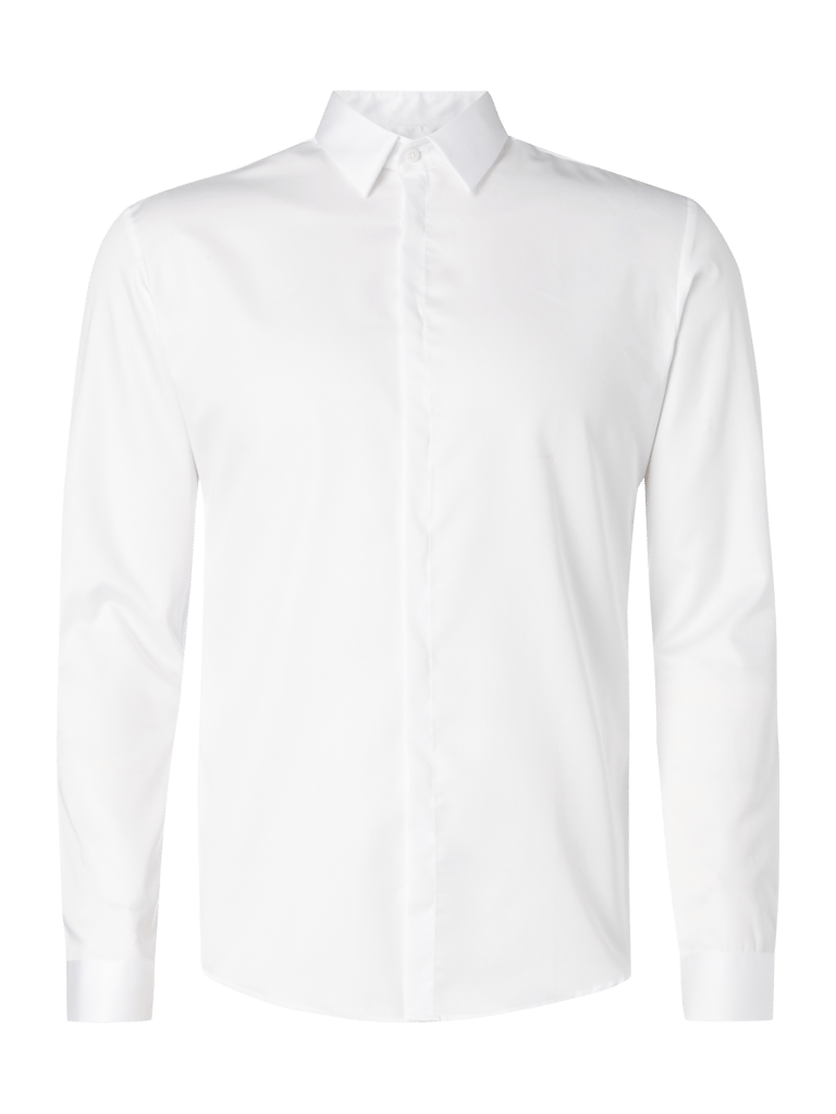 Drykorn Slim Fit Hemd mit verdeckter Knopfleiste (weiß) online kaufen
