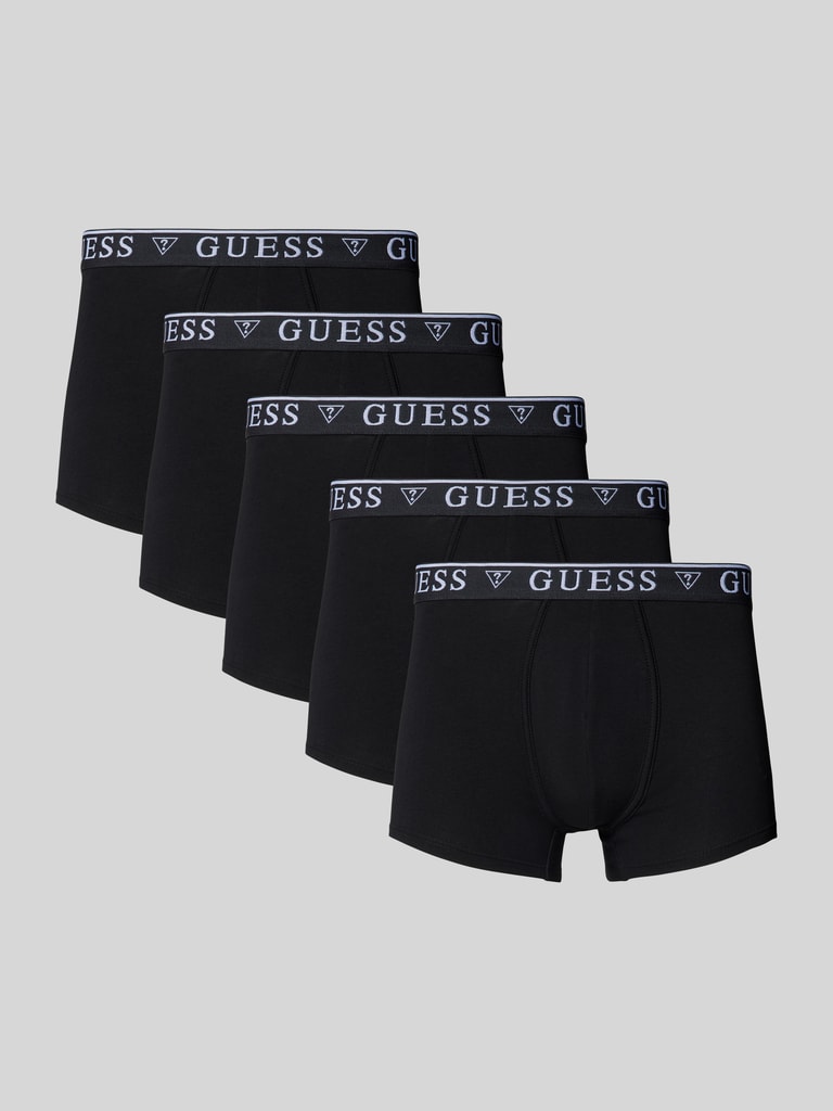 GUESS Trunks mit Label-Bund im 5er-Pack (black) online kaufen