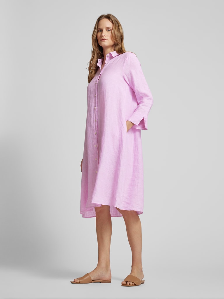Lina - Handgefertigtes elegantes gestreiftes bequemes Kleid