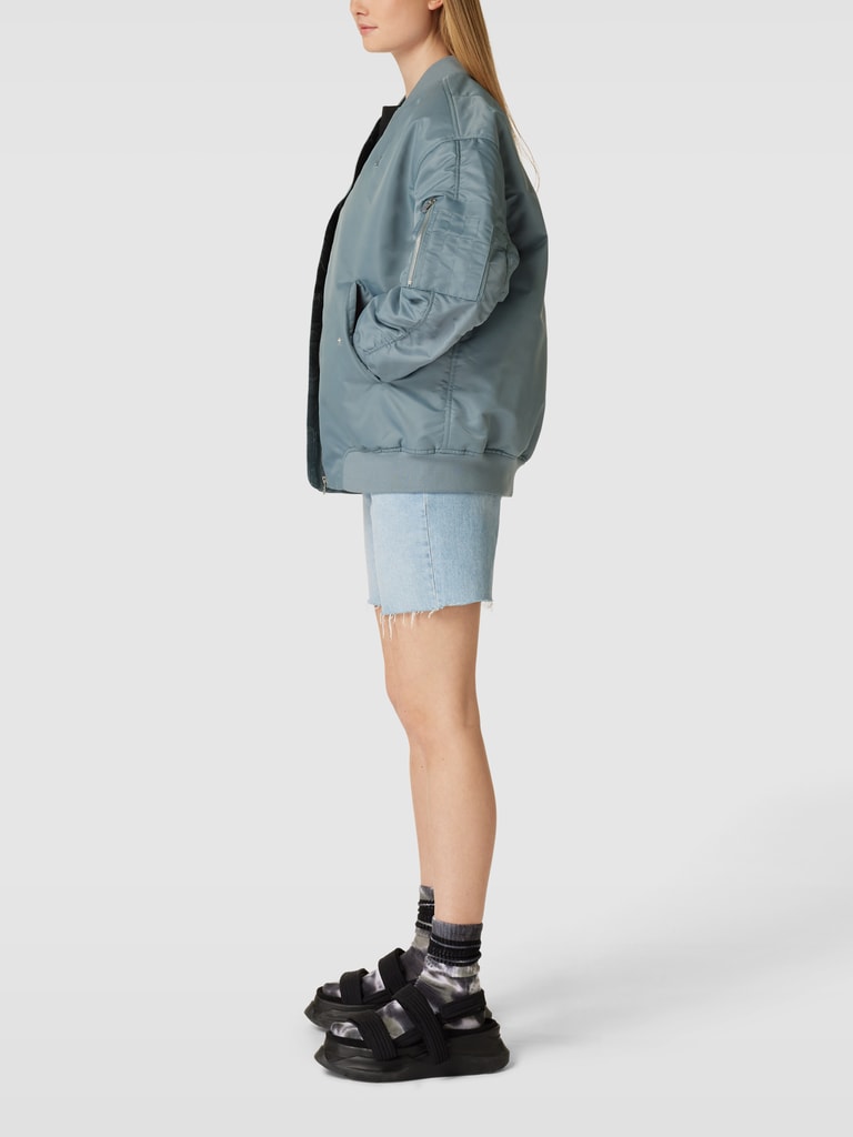 Calvin Klein Jeans Oversized Bomberjacke mit Label-Stitching 