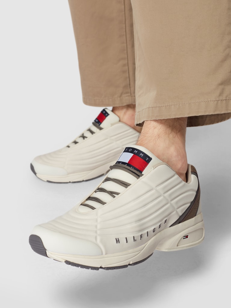 Tommy Jeans Sneaker mit Label Patch beige online kaufen