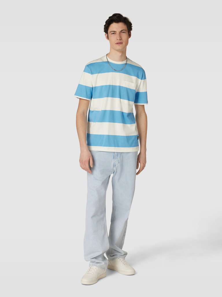 TOM TAILOR DENIM T-shirt basic - sky captain blue/blu scuro