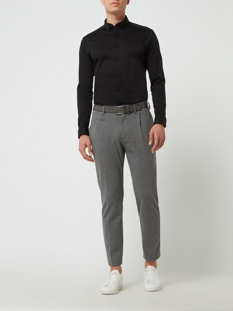 Mos Mosh Slim Fit Knoops Colbert Met Stretch Model Blair In Zwart Online Kopen P C