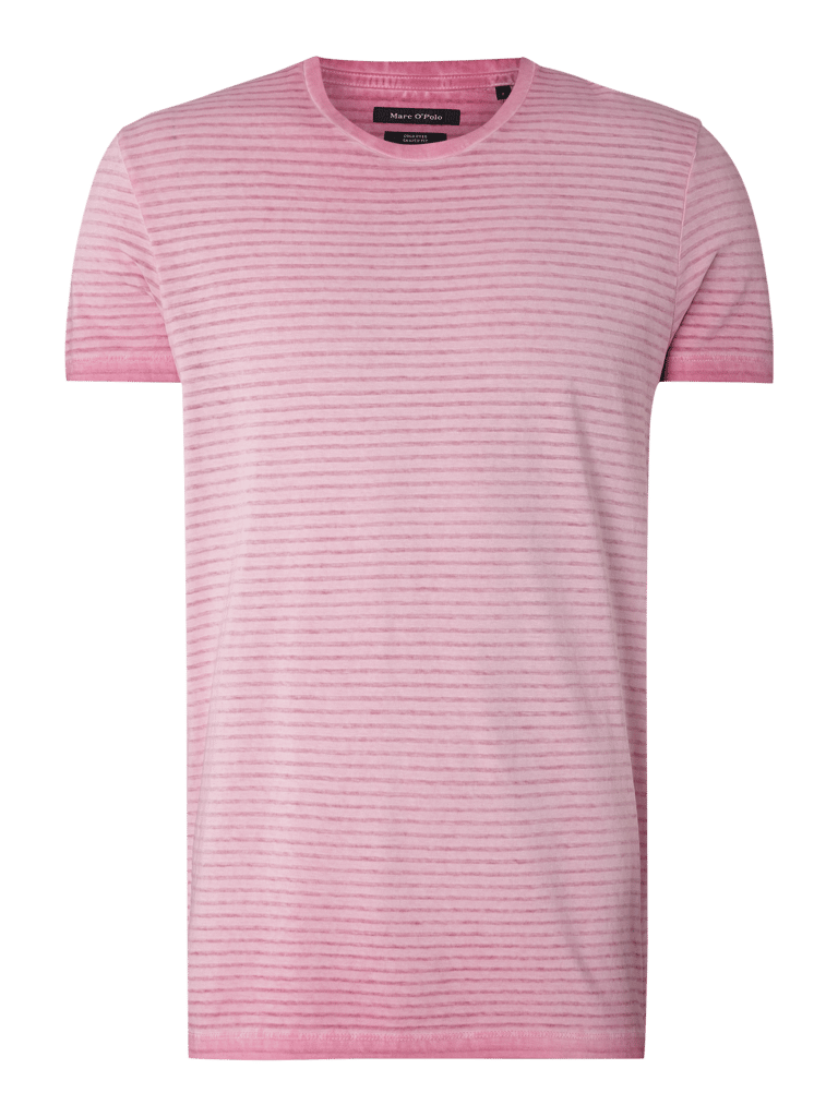 Marc O'Polo Shaped fit T-shirt in washed-out-look in roze online kopen ...