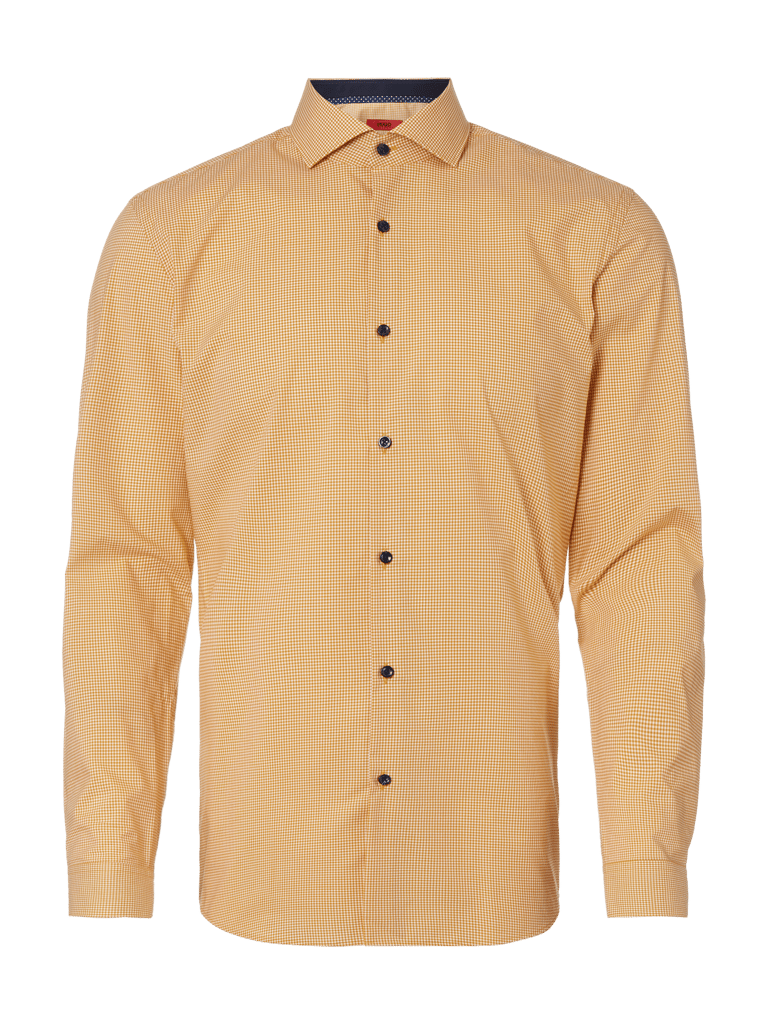 HUGO Slim Fit Business-Hemd mit Vichy Karo (senf) online kaufen