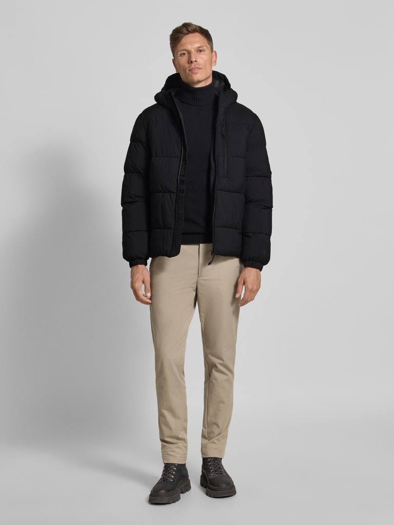Tom Tailor Denim Regular fit Buffer jacket met Capuchon in black online ...