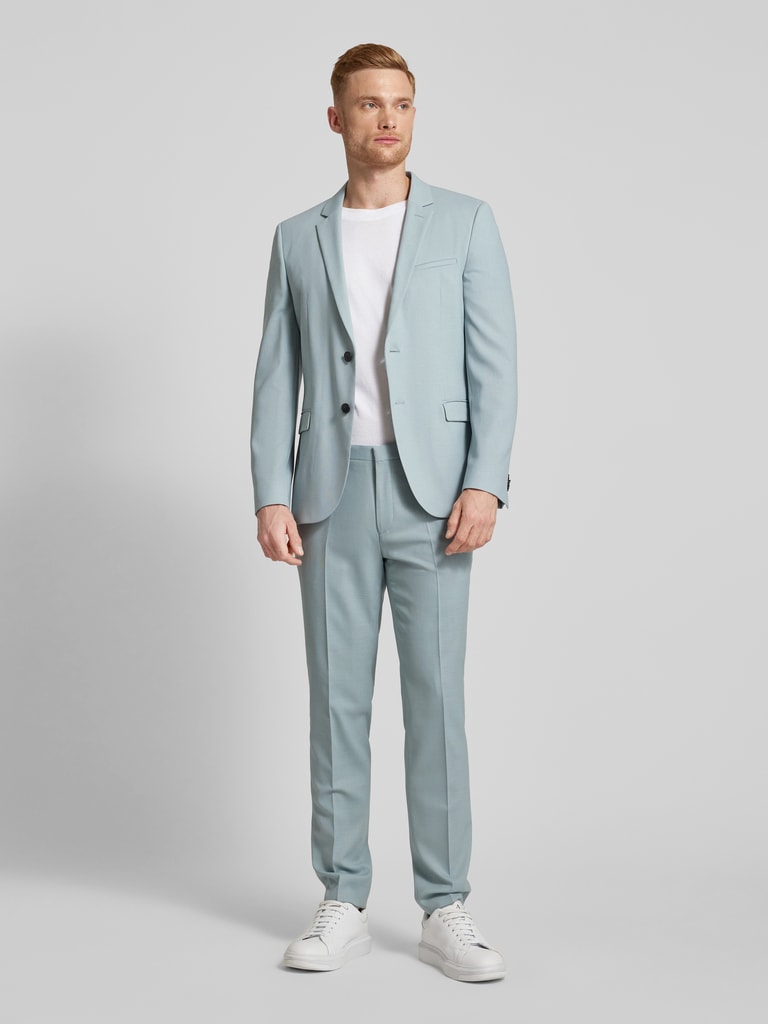 Kup online HUGO Marynarka o kroju regular fit z kołnierzem z połami