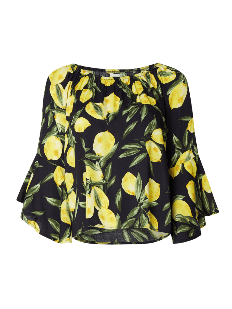 Apricot Blusenshirt mit CarmenAusschnitt (marineblau) online kaufen