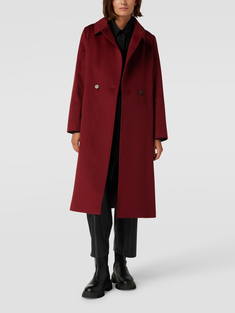 Kurzmantel Damen Wollmantel Bordeaux Kurzmantel Bordeaux