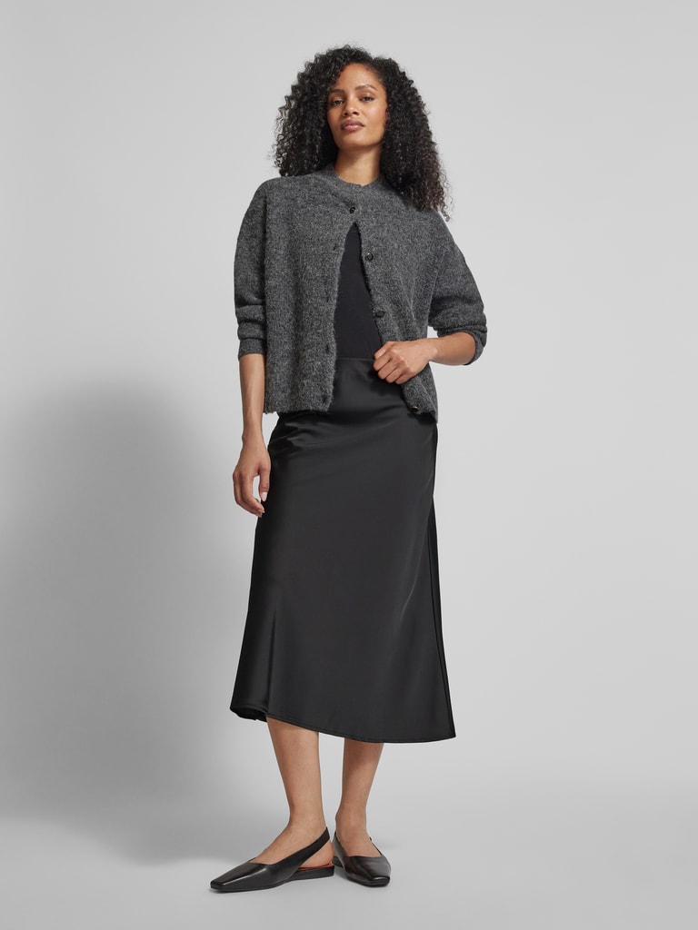 YAYA B.V / Damen-Rock / Gewebter melierter Midirock