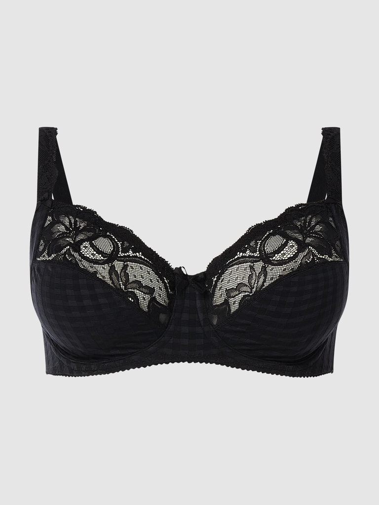 DOBREVA Dames Beugelbeha X Back Balconette Met Kant Zonder Inzetstukken Zwart 70d 3202145305