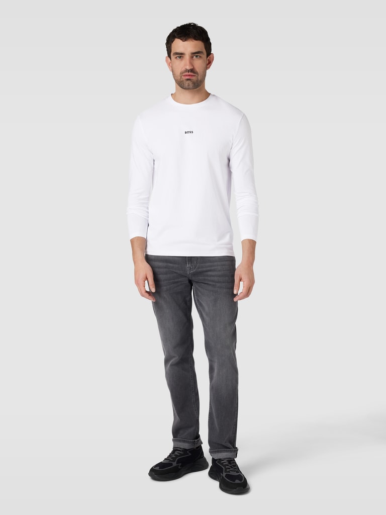 T-shirts korte mouw grijs Boss Men Orange