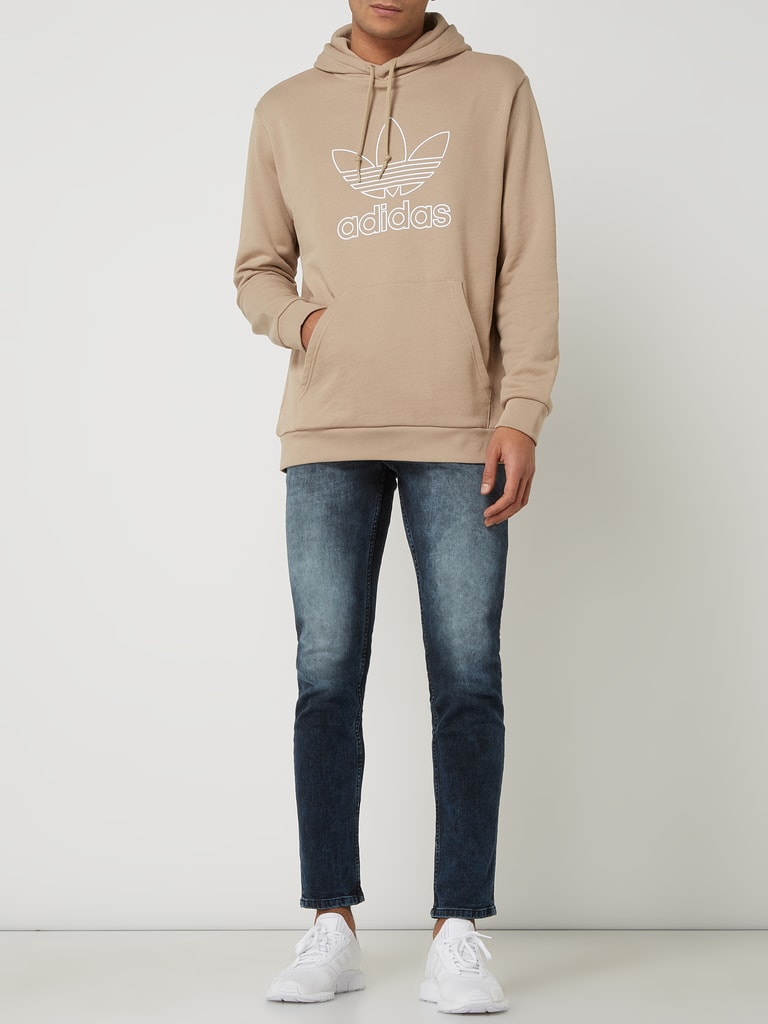 Adidas trefoil hoodie khaki online