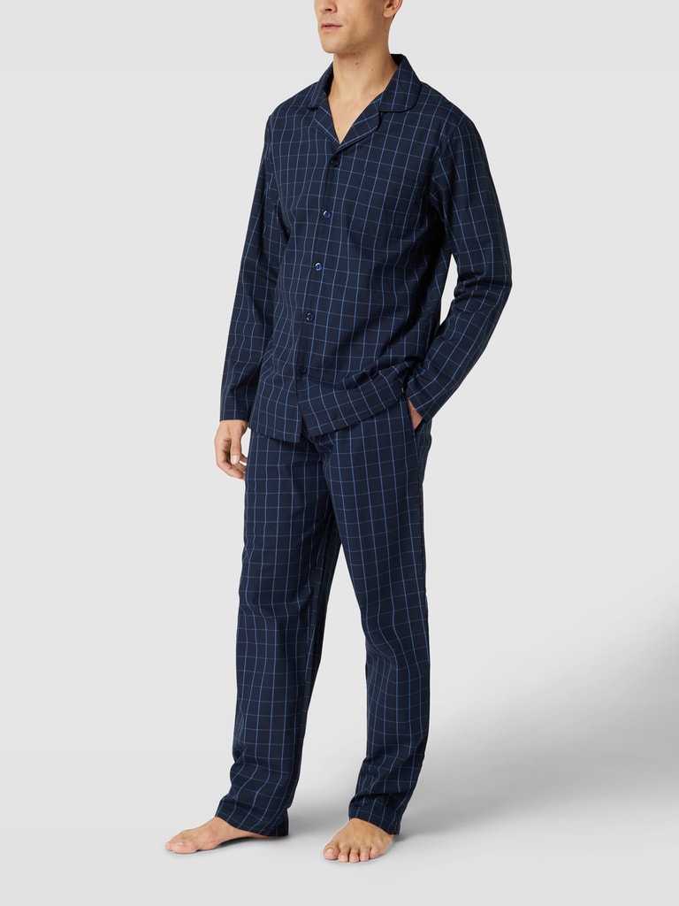 Pyjama Lable s.Oliver RED LABEL Pyjama mit Allover-Muster (marine) online kaufen