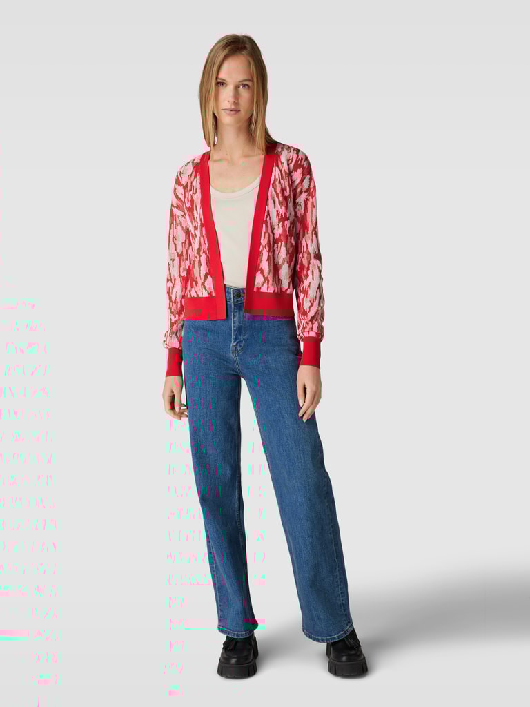 Taifun Cardigan mit Allover-Muster (hellrot) online kaufen