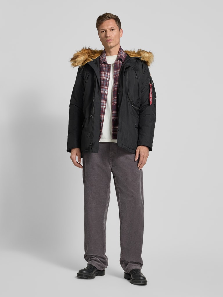 Alpha Industries Parka mit Label-Details (anthrazit) online kaufen