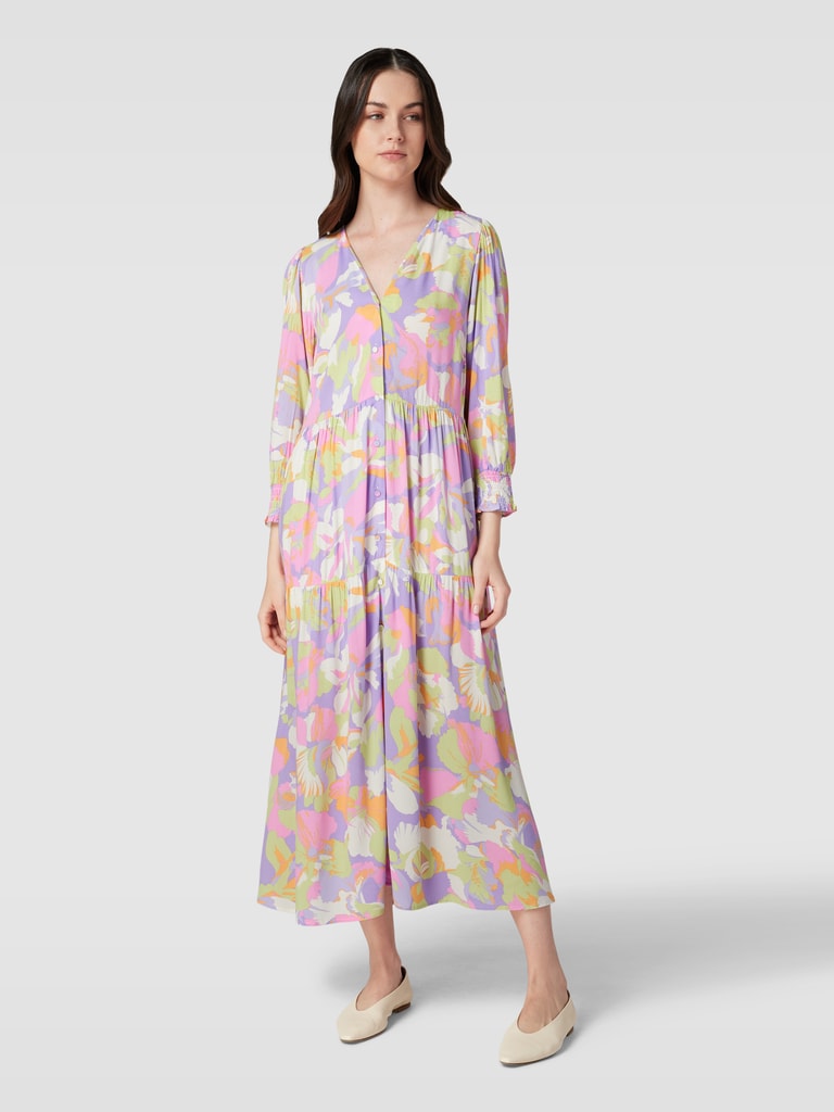 Lona Midikleid in Ditsy Rose Flieder