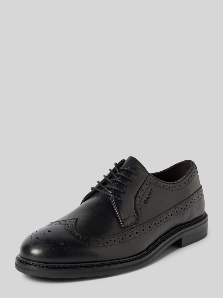GANT Schnürschuhe mit Label-Print (black) online kaufen