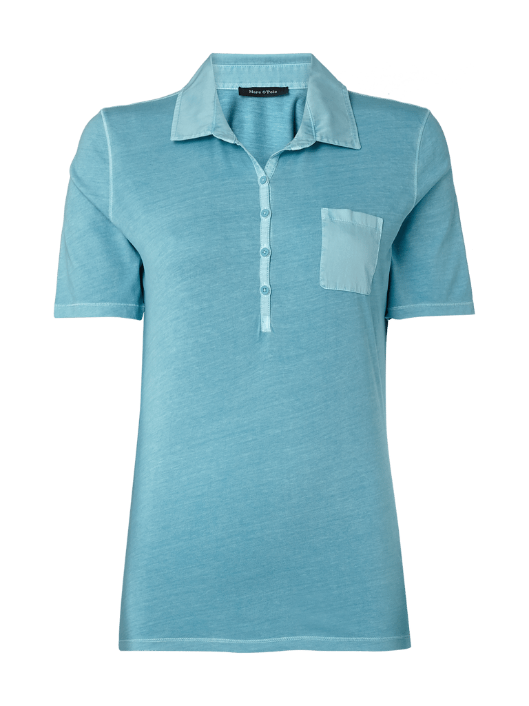 Marc O'Polo Poloshirt im Washed Out Look (helltürkis) online kaufen
