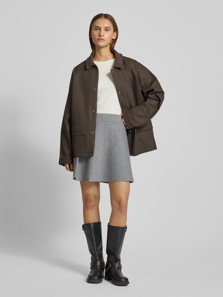 Dpm74 REVIEW Hemdjacke mit Umlegekragen (dunkelbraun) online kaufen