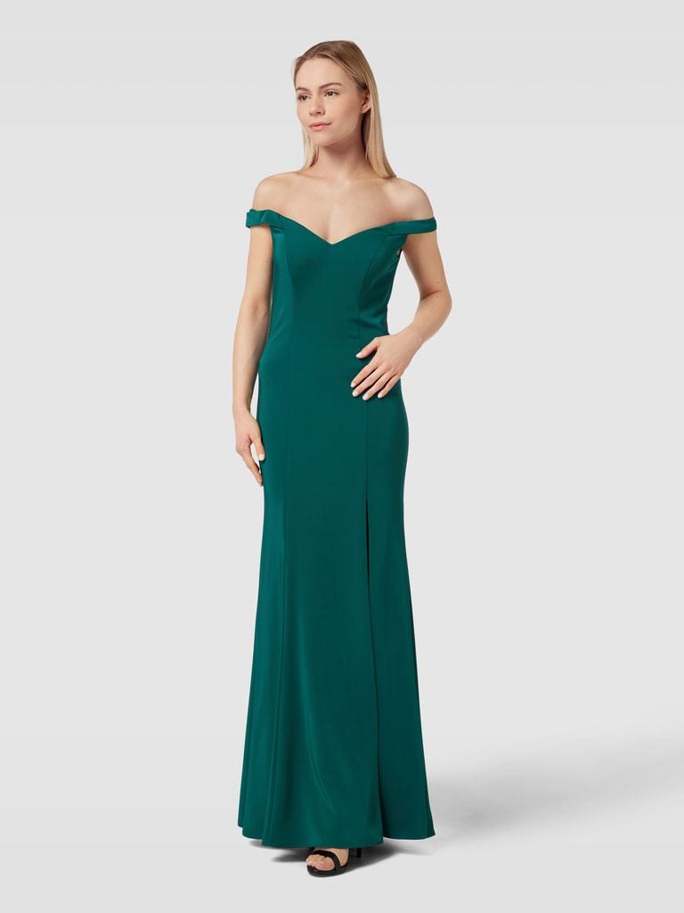 Mascara Abendkleid mit Herz-Ausschnitt (dunkelgruen) online kaufen
