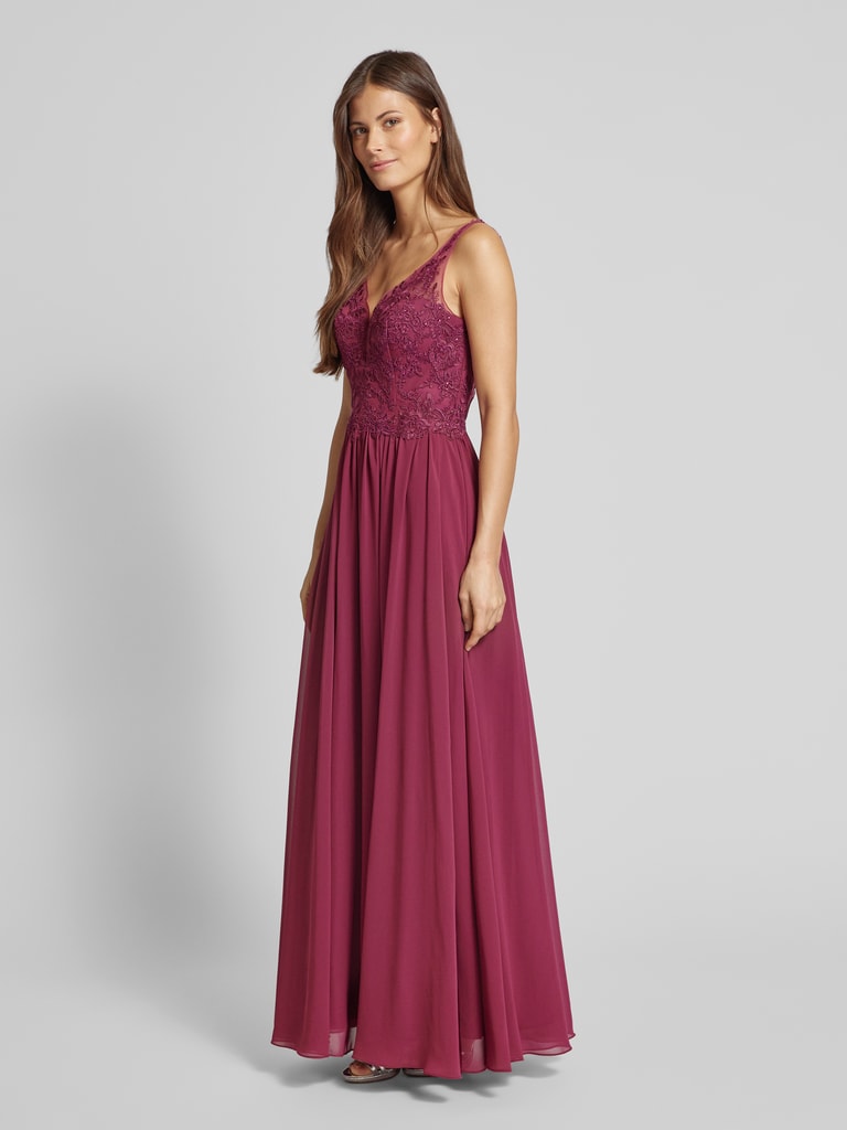 abendkleid dunkelrot kurz