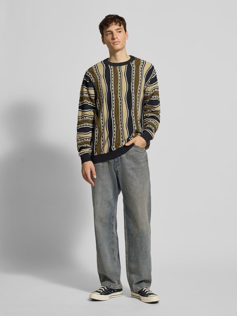 Redefined Rebel Strickpullover mit gerippten Abschlüssen Modell