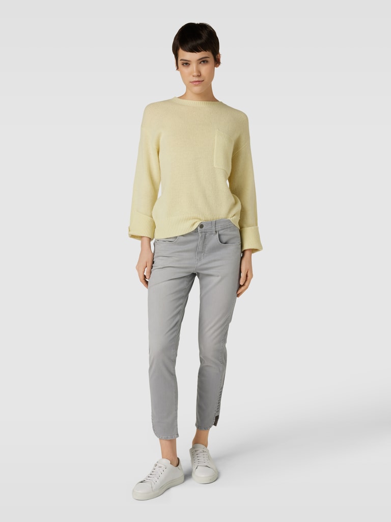 Angels Slim Fit Jeans mit Knopfverschluss (hellgrau) online kaufen 