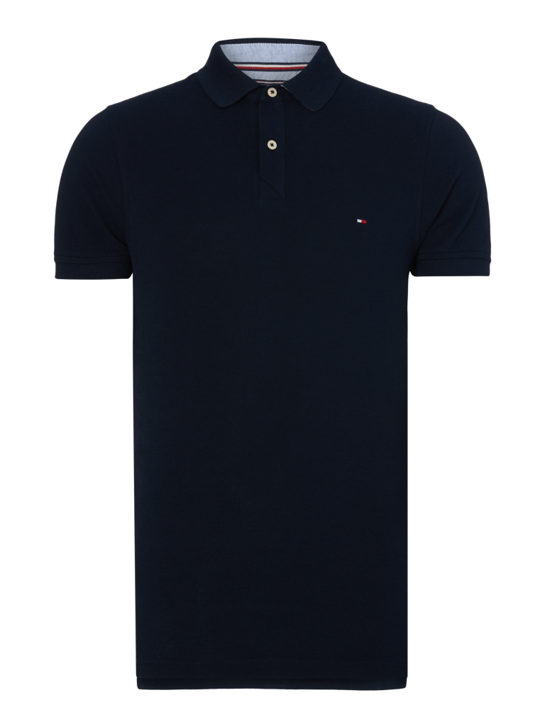 Tommy Hilfiger Slim Fit Poloshirt Mit Logo Stickerei Marineblau Online Kaufen