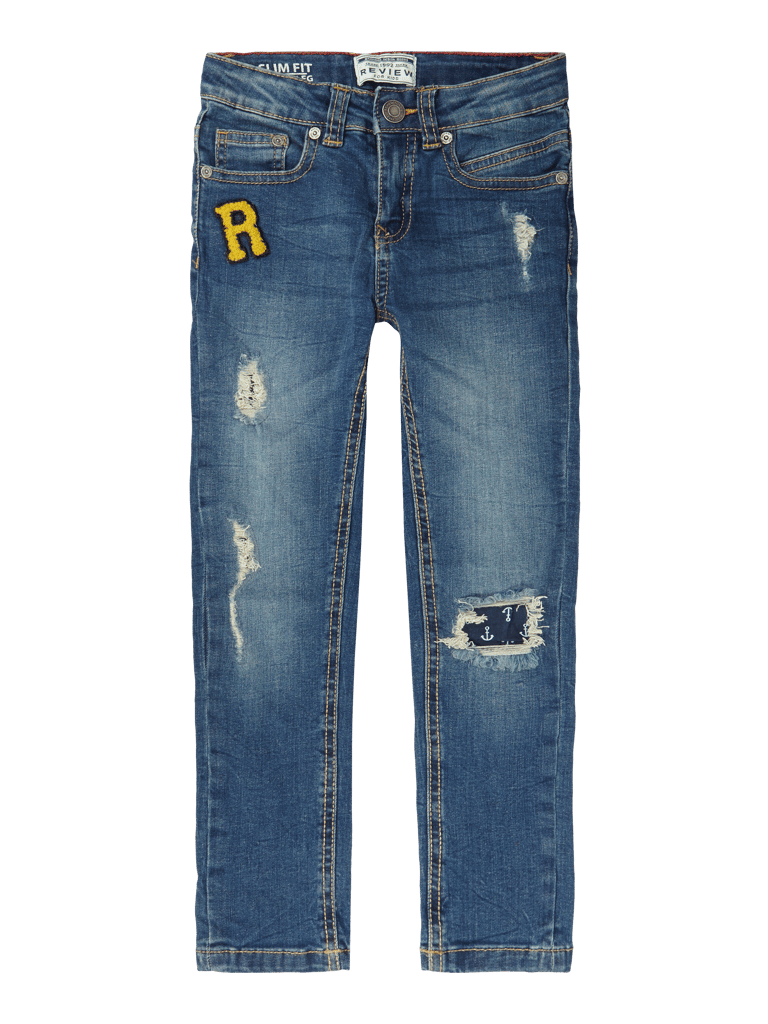 Review for Kids Destroyed Slim Fit 5PocketJeans (hellblau) online kaufen